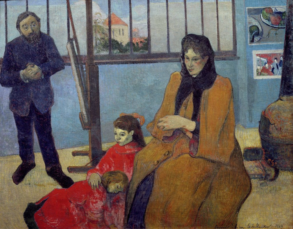 Detail of The Schuffenecker Family by Paul Gauguin