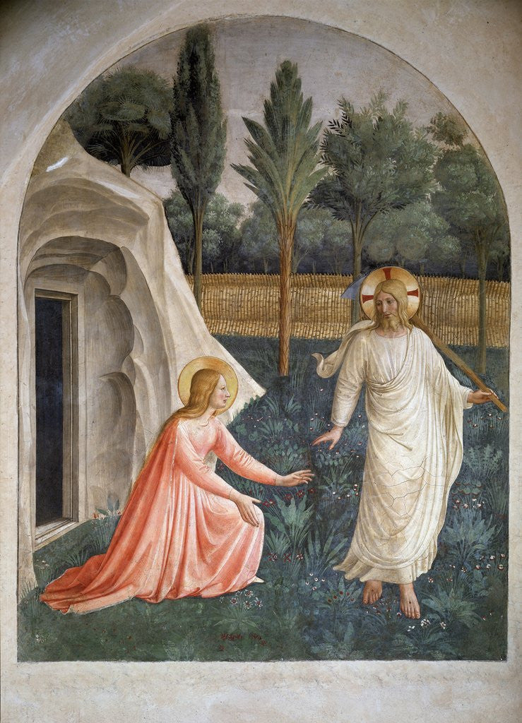 Detail of Noli me tangere by Fra Angelico