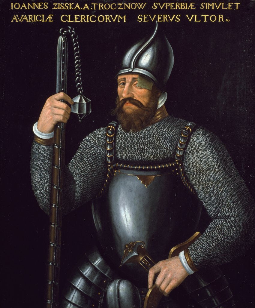 Detail of Portrait of Jan Zizka military leader of Hussite revolution by Corbis