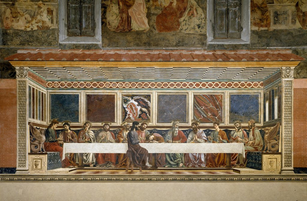 Detail of The Last Supper by Andrea del Castagno