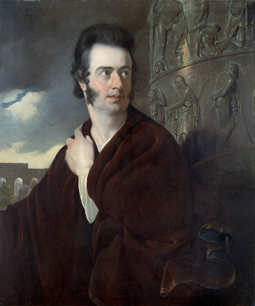 Detail of portrait of Lord Byron by Corbis