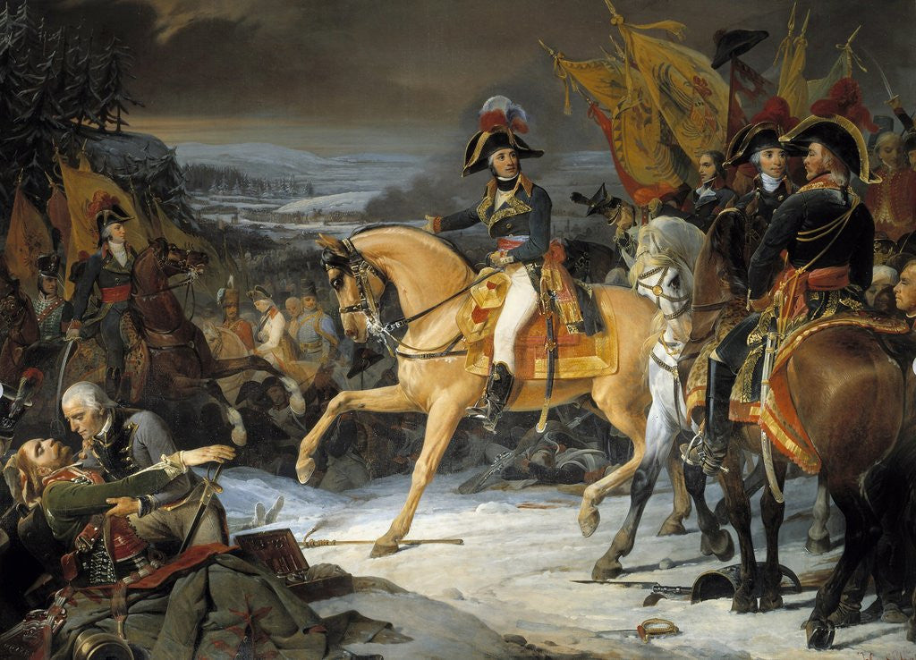 Detail of The Battle of Hohenlinden, December 3, 1800 - by Henri-Frederic Schopin