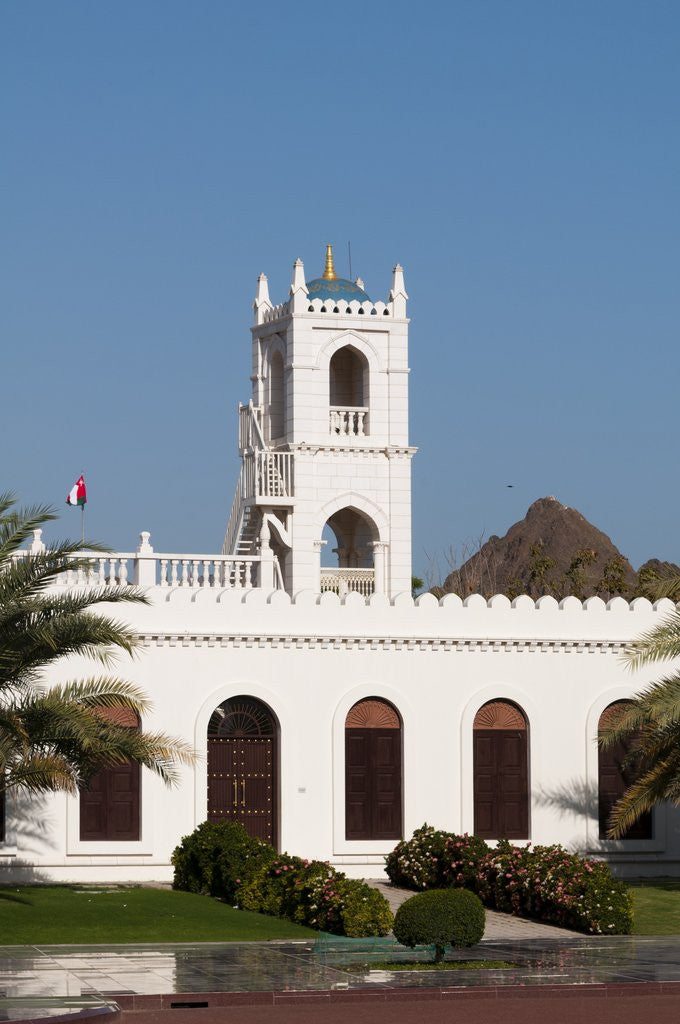 Detail of The mosque of Sultan Qaboos Palace by Corbis