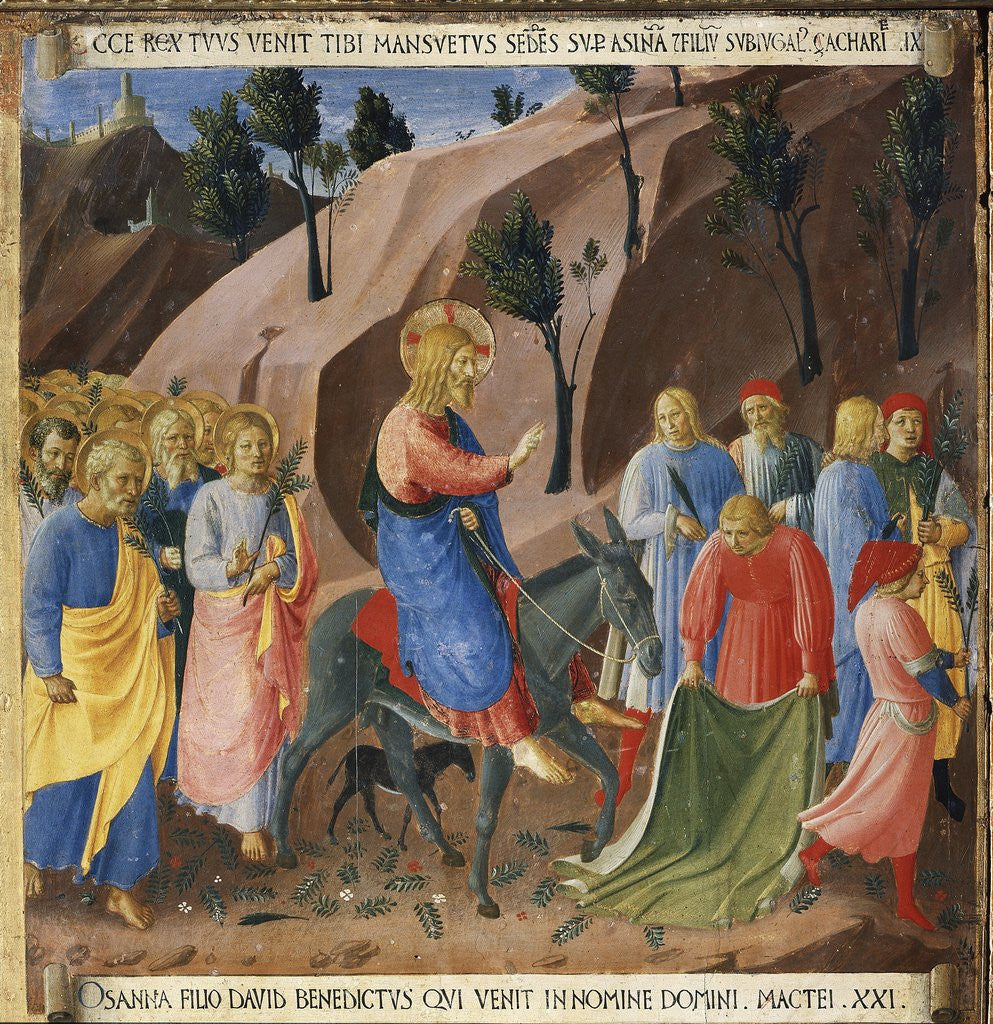 Detail of Entry Into Jerusalem From Scenes From the Life of Christ by Fra Angelico