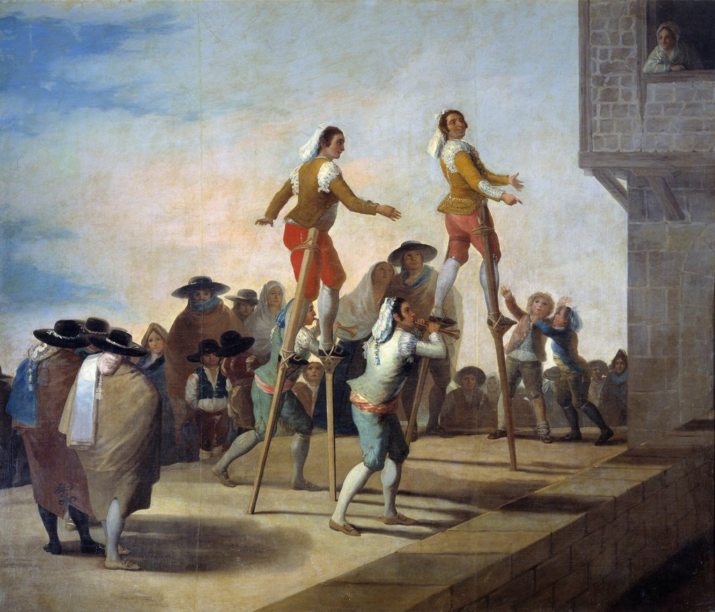 Detail of The Stilts by Francisco de Goya