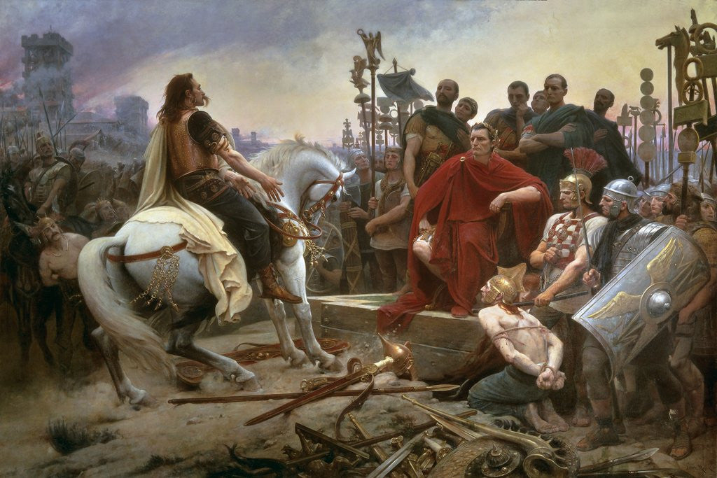 Detail of The submission of Vercingetorix to Julius Caesar by Lionel Royer