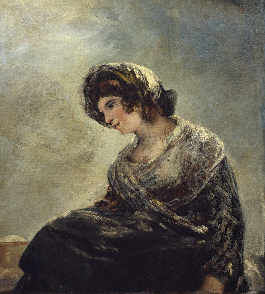 Detail of The Milkmaid of Bordeaux by Francisco de Goya