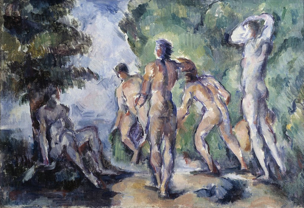 Detail of The Bathers by Paul Cezanne