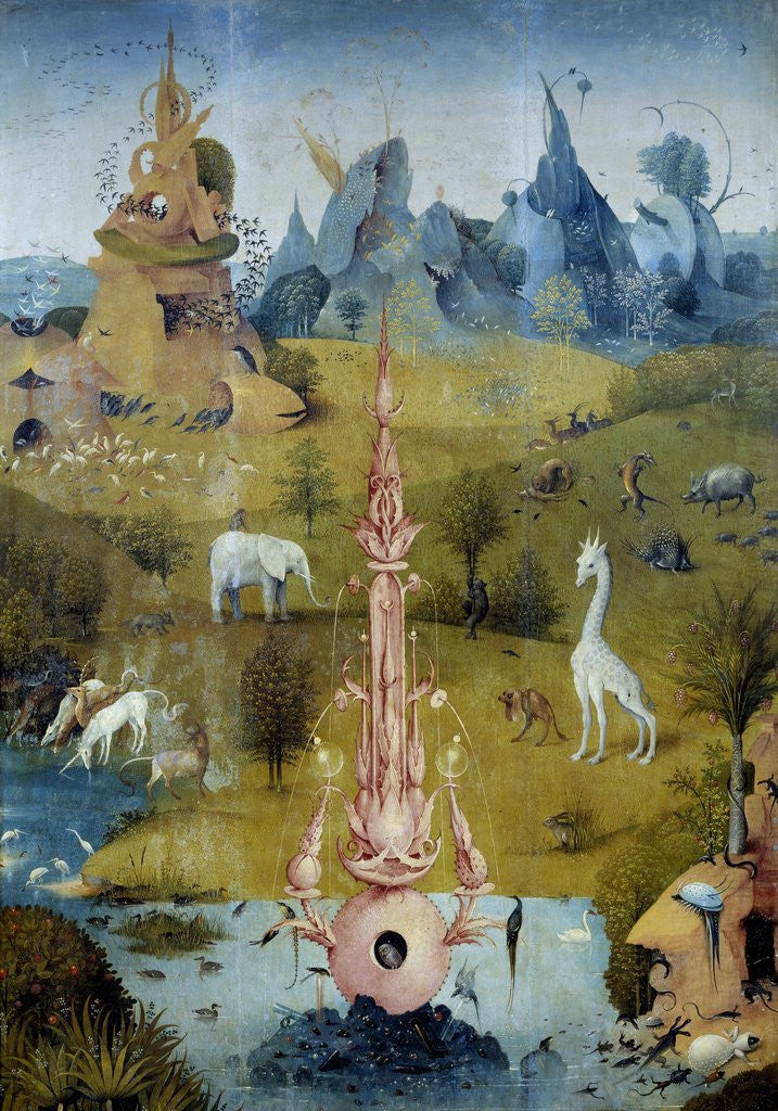 Detail of The fountain, source of life by Hieronymus Bosch