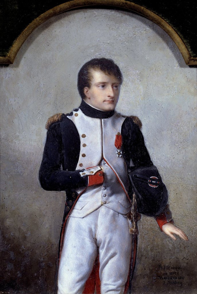 Detail of Portrait of Napoleon Bonaparte, first Consul by Jean-Baptiste Isabey