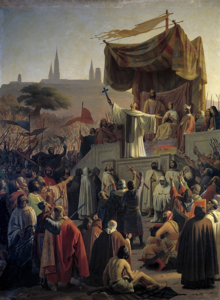 Detail of Saint Bernard of Clairvaux preaching the Second Crusade in 1146 by Corbis