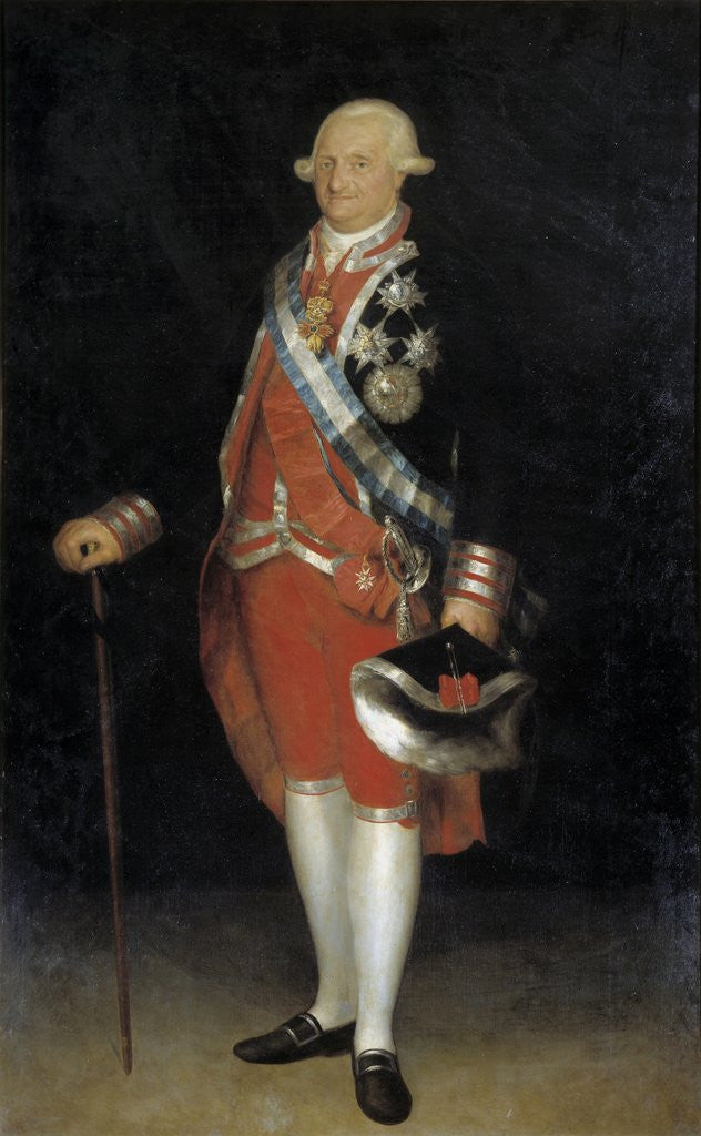 Detail of Portrait of Charles IV of Spain by Francisco de Goya