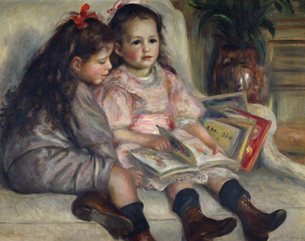 Detail of Portraits of Children or The Children of Martial Caillebotte by Pierre Auguste Renoir