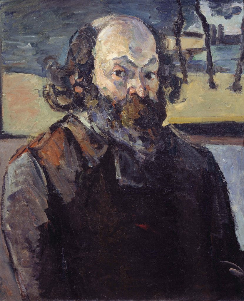 Detail of Self-Portrait by Paul Cezanne