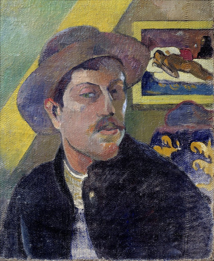 Detail of Self-portrait by Paul Gauguin