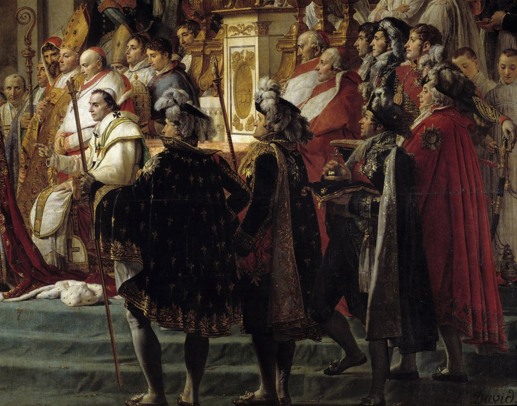 Detail of Detail of The Consecration of the Emperor Napoleon I by Jacques Louis David