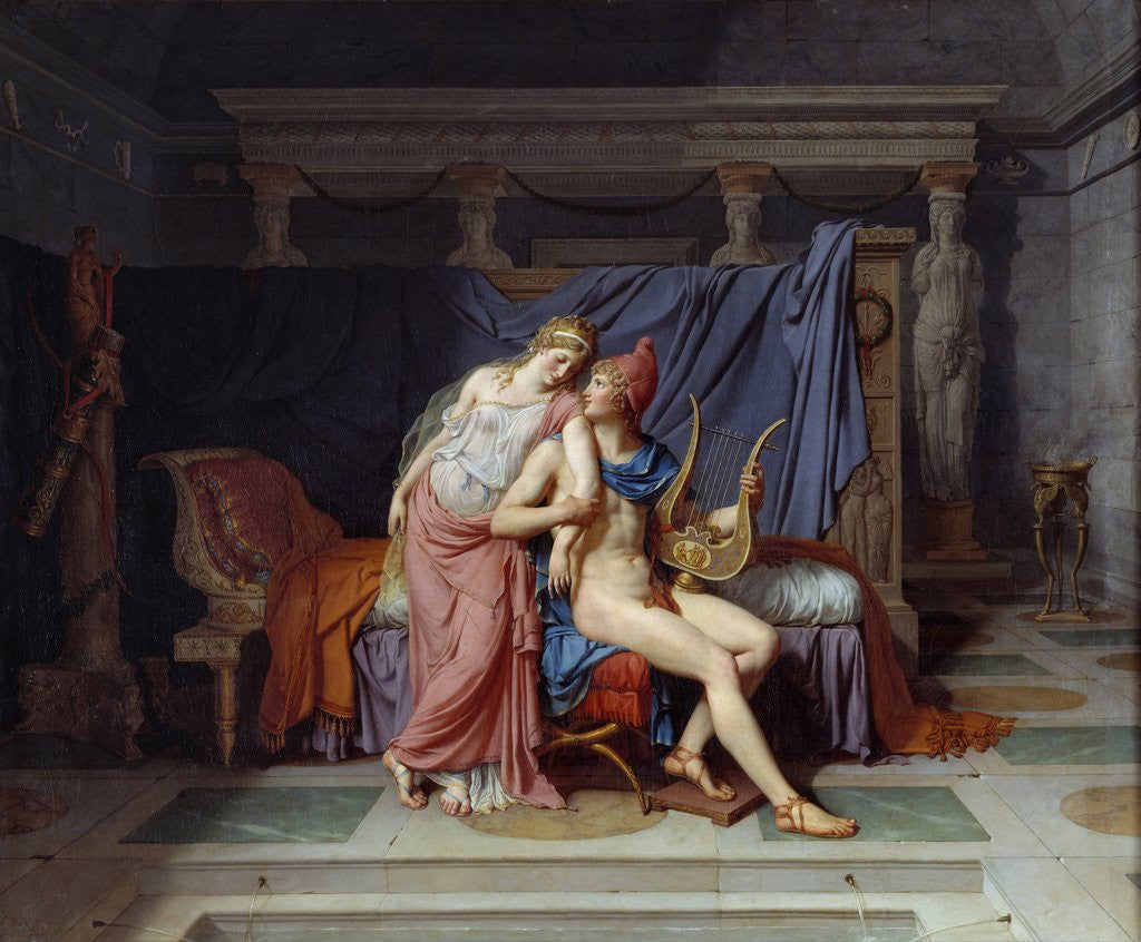 Detail of The loves of Paris and Helen by Jacques Louis David