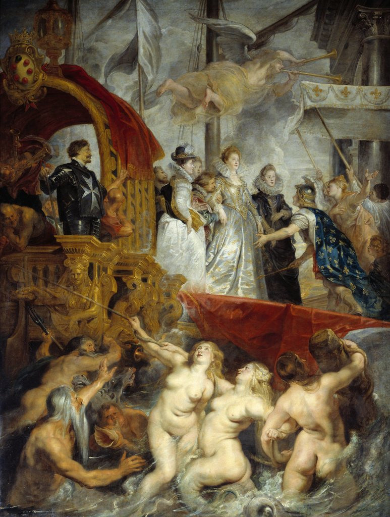 Detail of The Disembarkation at Marseilles from the Marie de' Medici Cycle by Peter Paul Rubens