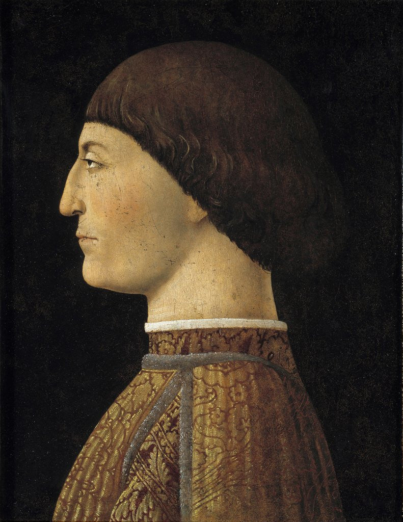 Detail of Portrait of Sigismund Malatesta by Piero della Francesca