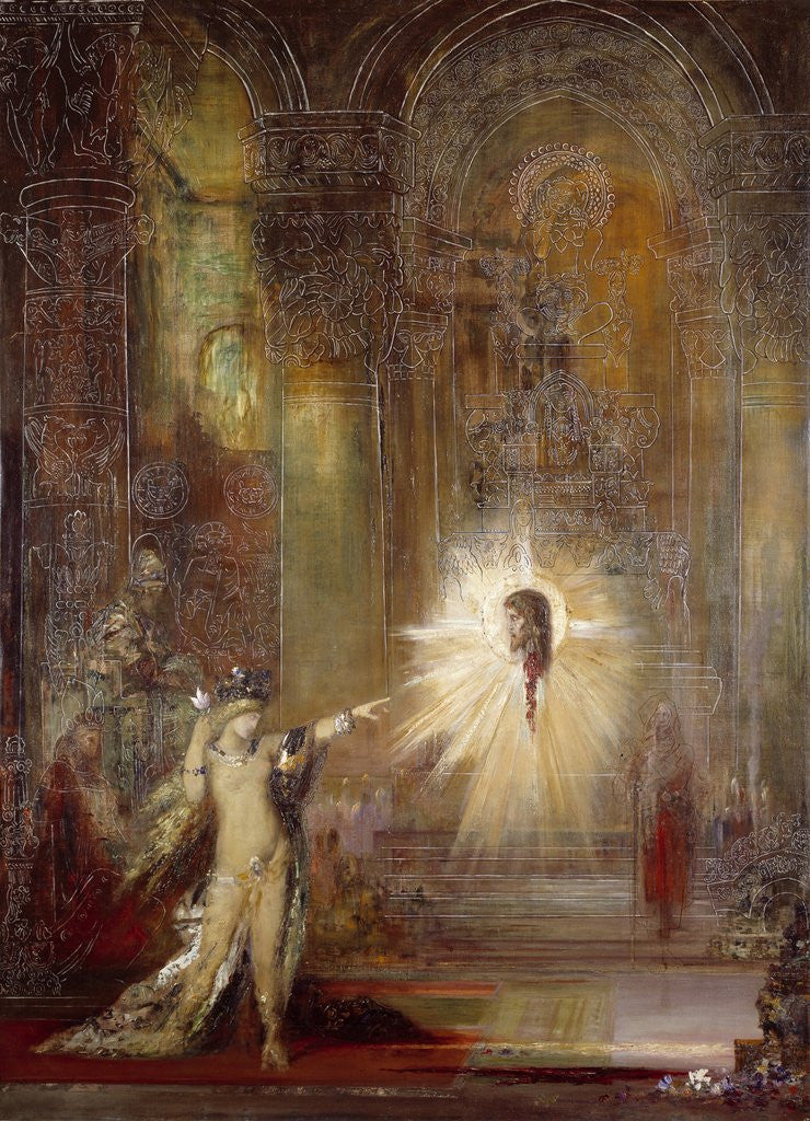 Detail of The Apparition by Gustave Moreau