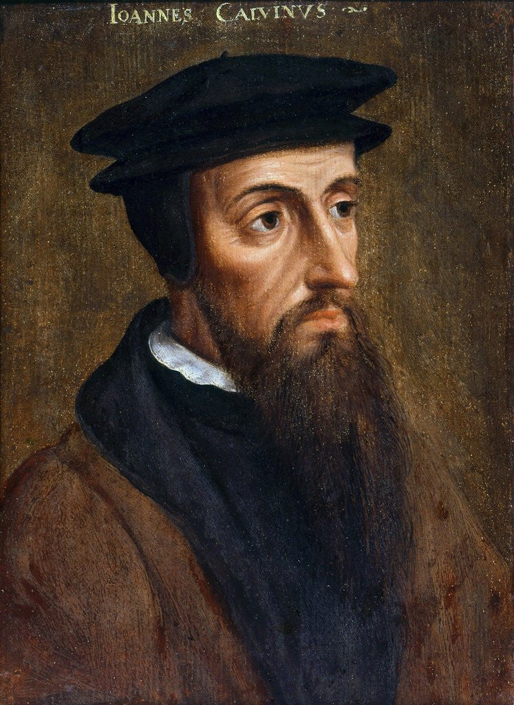 Detail of Portrait of John Calvin by Corbis