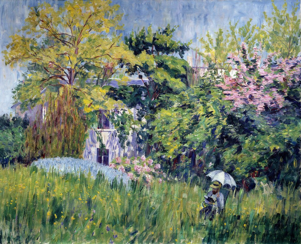 Detail of The garden at Bonnieres by Georgette Agutte