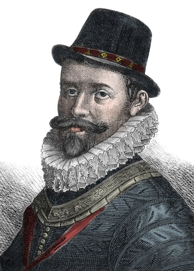 Detail of Naval Administration and Commander Sir John Hawkins (1532-1595) by Corbis