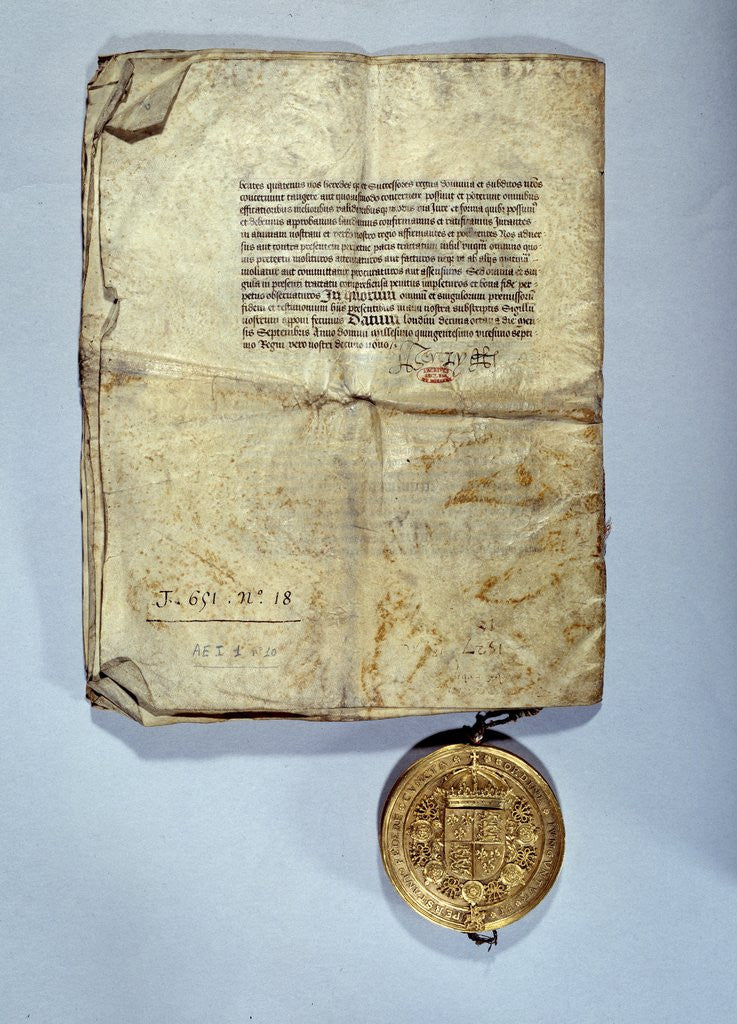 Detail of The treaty of Amiens, 1527 by Corbis