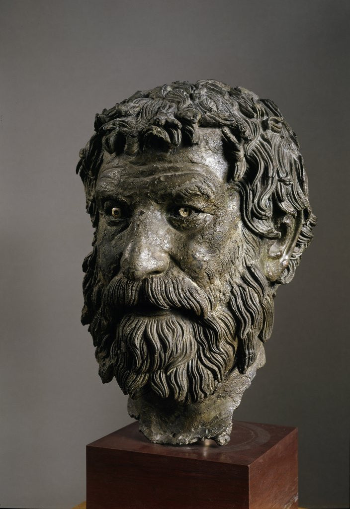 Detail of Head of a philosopher called Philosopher of Antikythera by Corbis