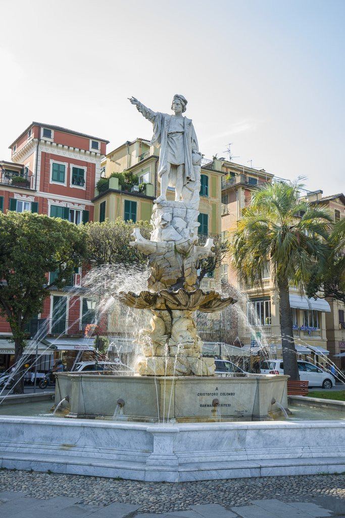 Detail of Cristoforo Colombo monument by Corbis