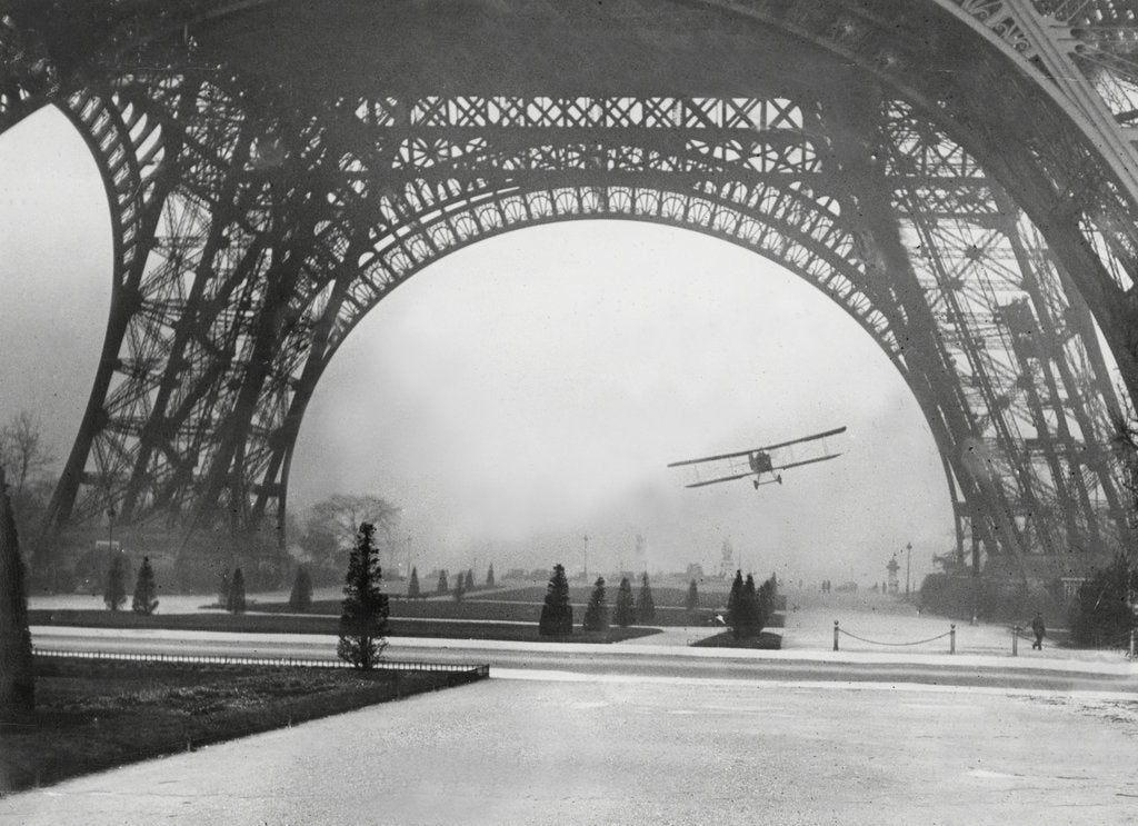 Detail of Flying under the Eiffel Tower by Associated Newspapers