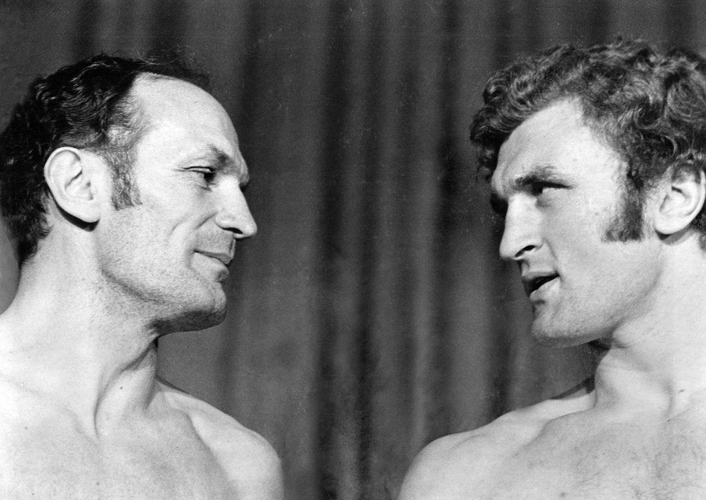 Detail of Boxers Henry Cooper and Joe Bugner by Associated Newspapers