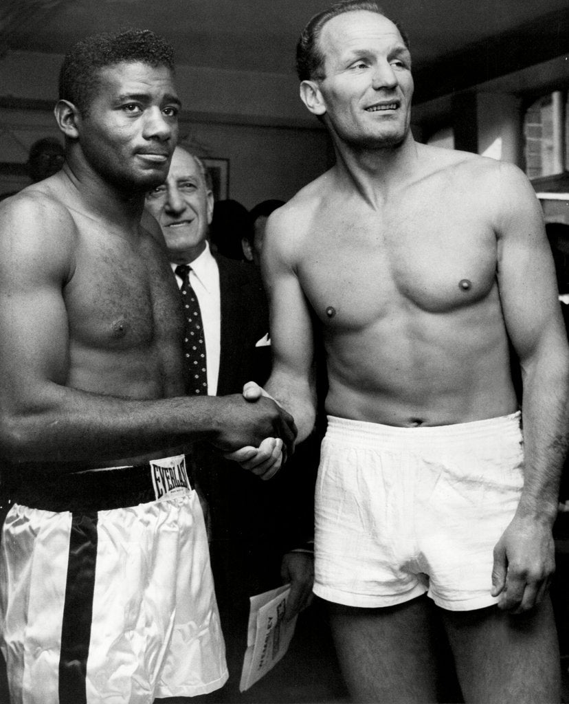 Detail of Boxers Floyd Patterson and Henry Cooper by Associated Newspapers