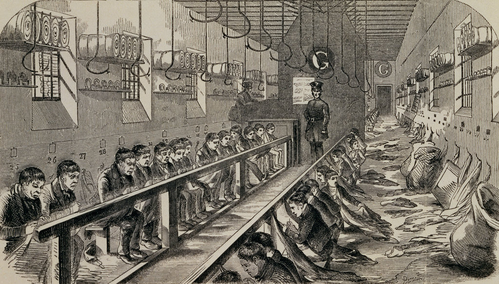 Detail of Engraving Depicting The Workshop Under the 