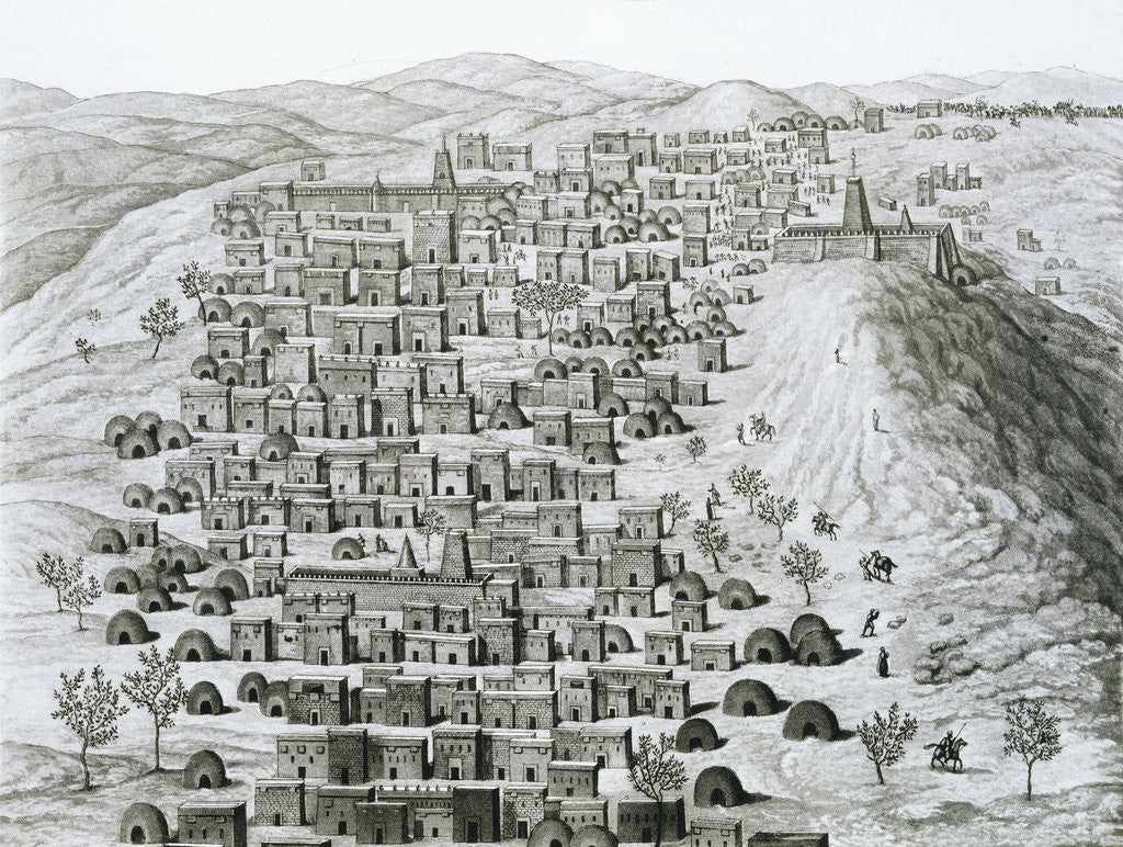 Detail of Timbuktu Engraving by Fumagalli, Bramatti and others by Corbis