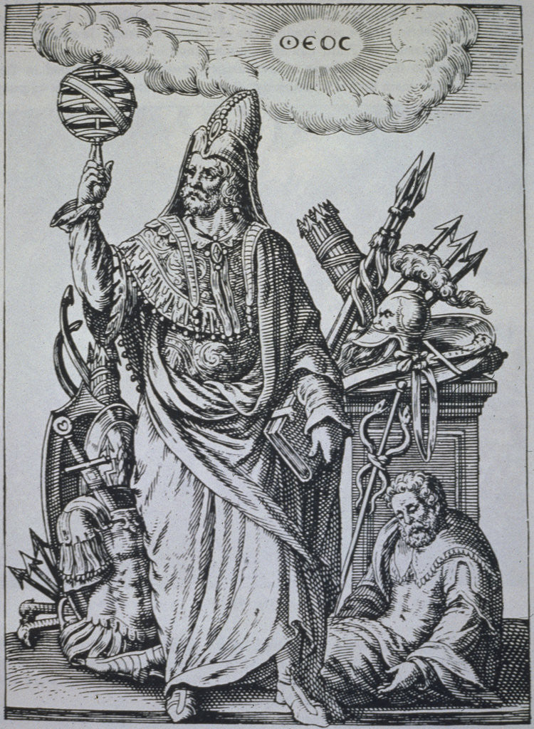 Detail of Hermes Trismegistus Book Illustration by Johann Theodor de Bry