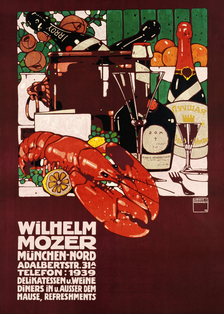 Detail of Wilhelm Mozer Poster by Ludwig Hohlwein