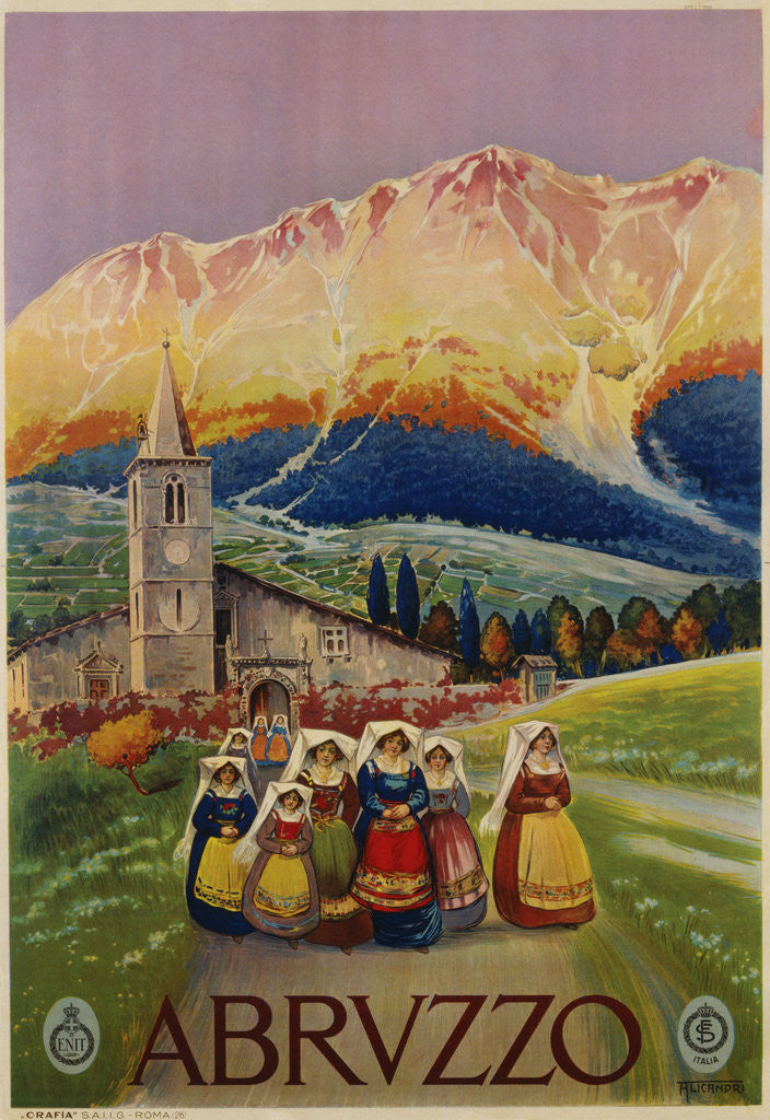 Detail of Abruzzo Poster by Alicandri