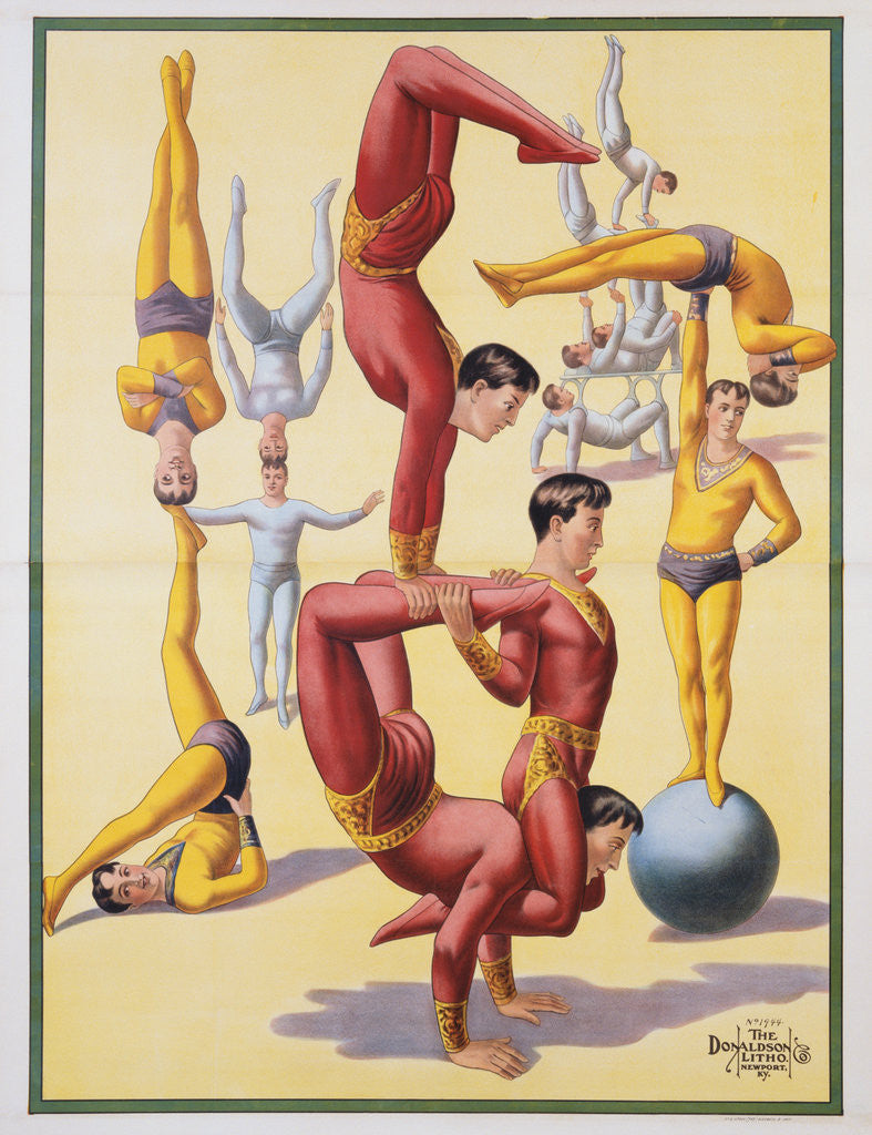 Detail of Poster of Stock Acrobats by Corbis