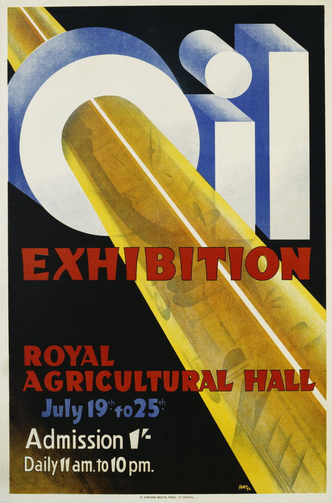 Detail of Oil Exhibition Poster by Corbis