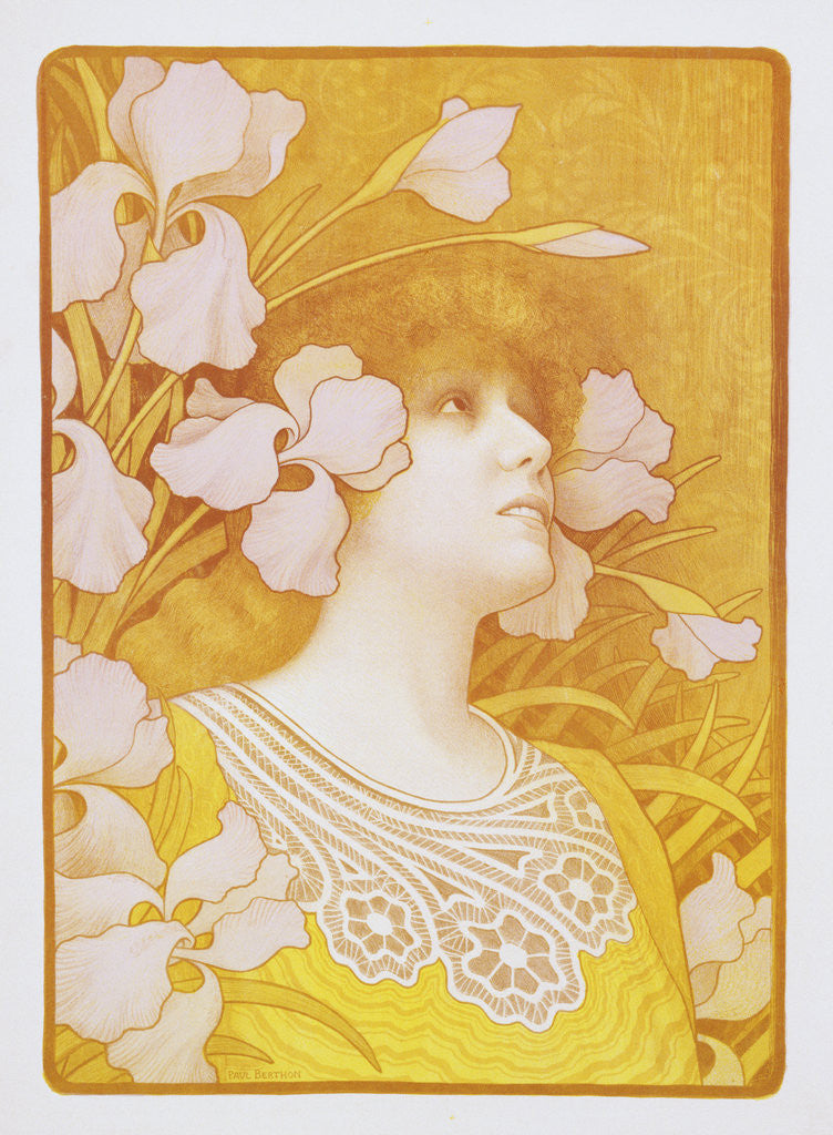 Detail of Sarah Bernhardt Poster by Paul Berthon