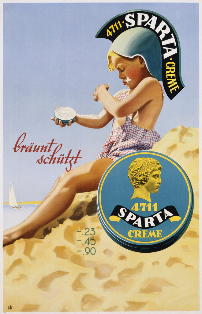 Detail of Sparta Creme Poster by Corbis