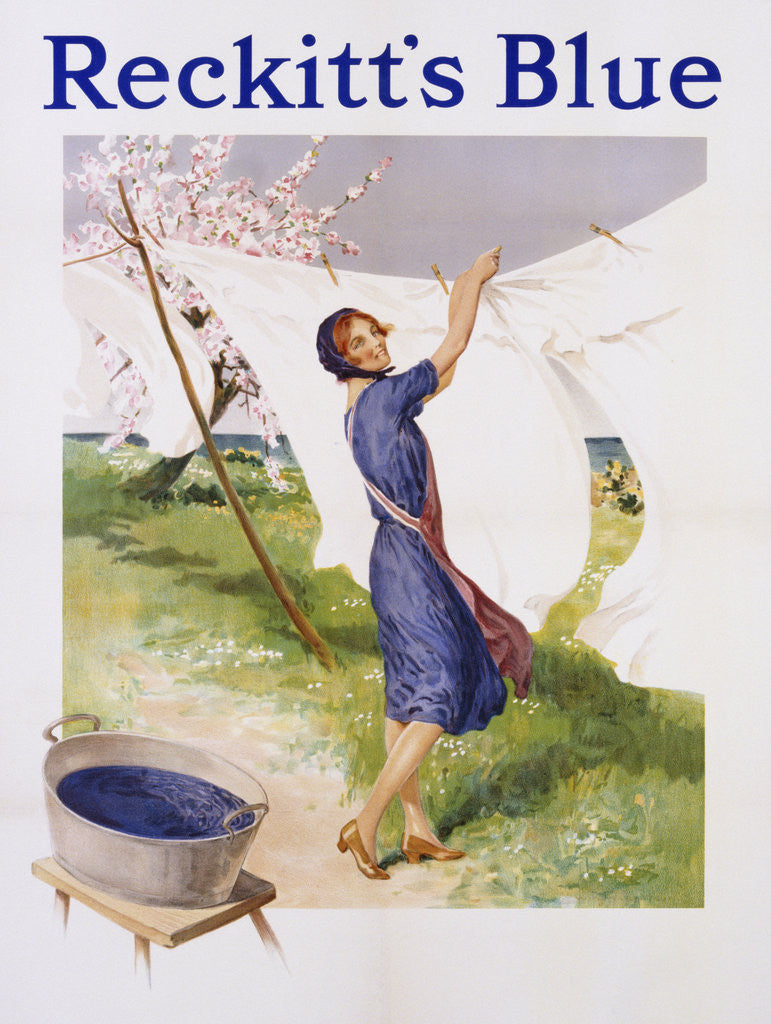 Detail of Reckitt's Blue Dye Advertisement Poster by Corbis