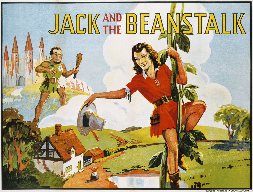 Detail of Jack and the Beanstalk Color Print by Corbis