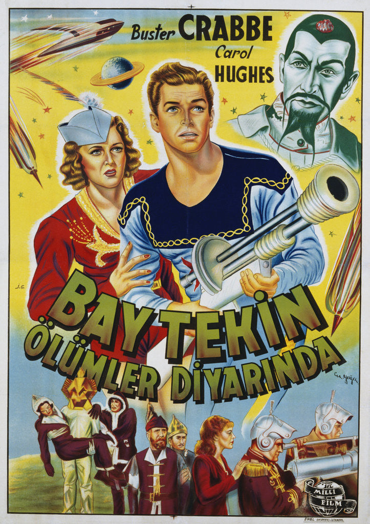 Detail of Buck Rogers Turkish Movie Poster by Corbis