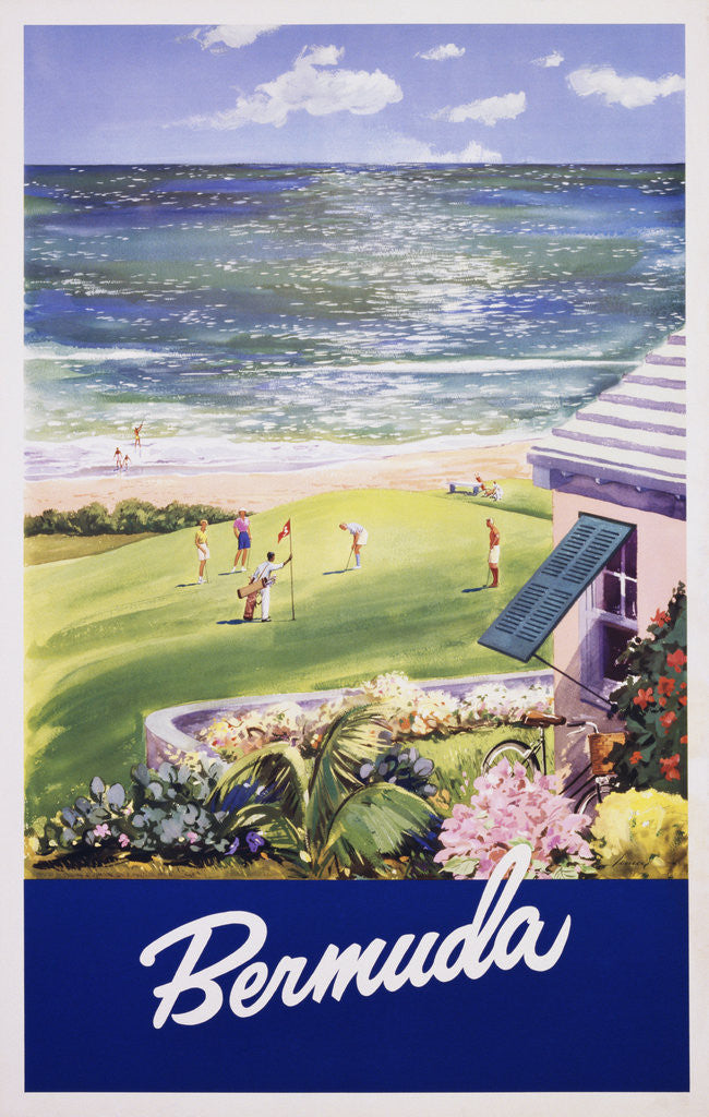 Detail of Bermuda Travel Poster by Corbis