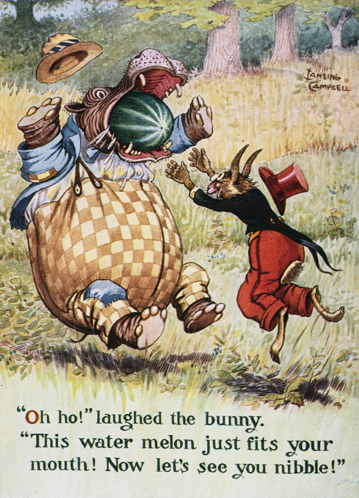 Detail of Uncle Wiggily's Picture Book Illustration by Lansing Campbell