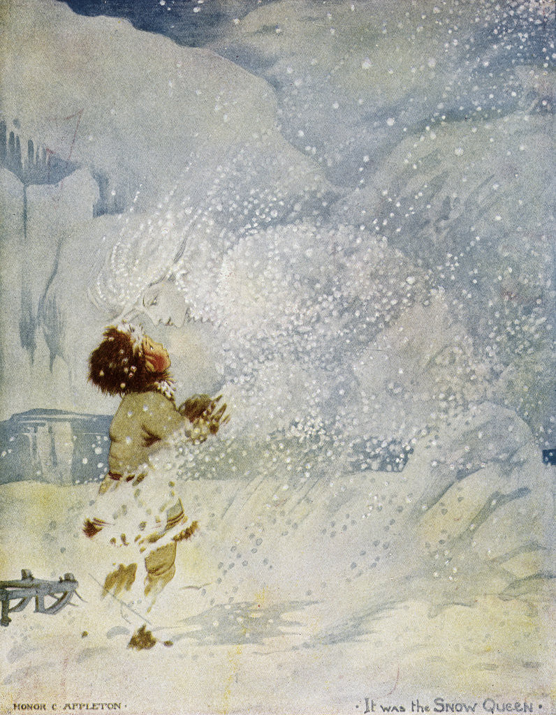 Detail of It Was the Snow Queen Illustration by Honor Appleton