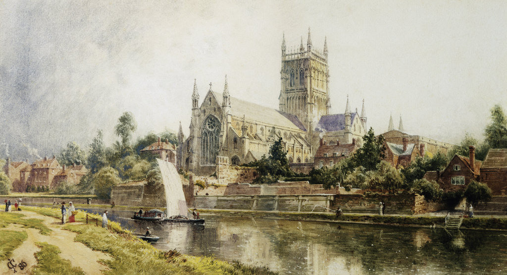 Detail of Worcester Cathedral by John O'Connor