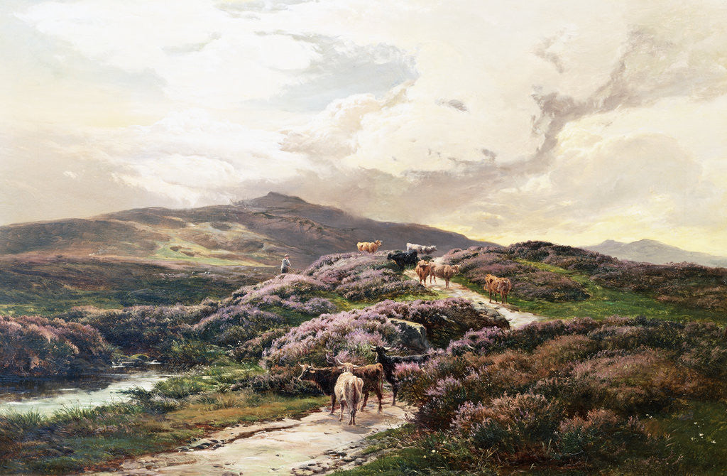 Detail of A Highland Landscape, Killin, Perthshire by Sidney Richard Percy